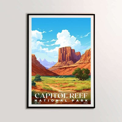 Capitol Reef National Park Poster, Travel Art, Office Poster, Home Decor | S7 - image2
